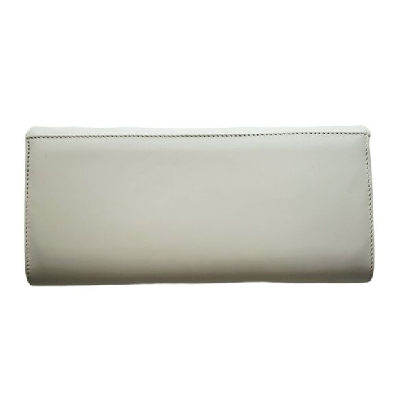 Sole Bliss Envelope Clutch Crossbody Purse Bag Jenna Gray Leather Chain Strap - Picture 15 of 16